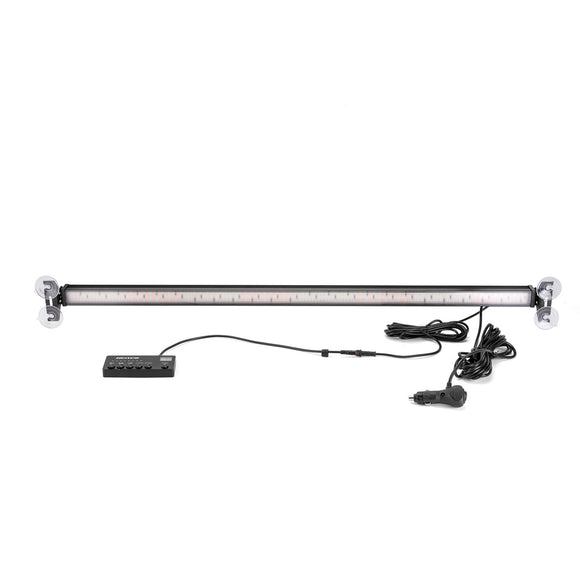 1Pcs 35" Universal Interior Windscreen 144LEDs Amber White Emergency Hazard Warning Strobe Light for SUV Truck Jeep - WeiSen - 70207014
