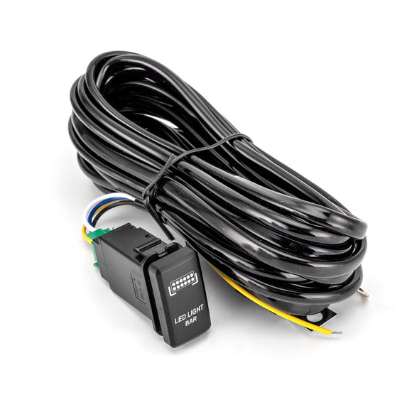 2005 - 2014 Toyota Tacoma Hilux Fortuner LED Light Bar Wiring Harness Push Button Switch - WeiSen - 70203024