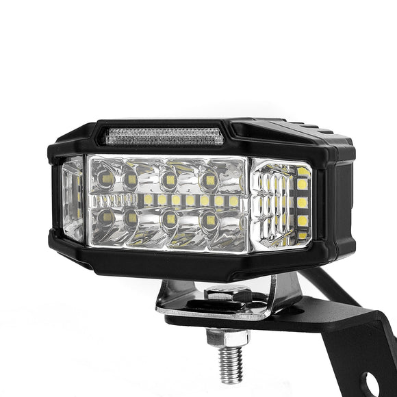 2010 - 2024 Toyota 4Runner & 2007 - 2021 Tundra White&Amber Strobe 3.5 Inch LED Light Pods w/ Wiring Harness Kit - WeiSen - 70104003+70201013