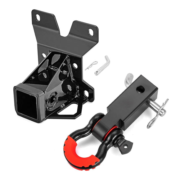2017 - 2021 Can - Am Maverick X3 Heavy - Duty Steel Rear Trailer Hitch + 2" Shackle Hitch Receiver Kit - WeiSen - 80107005+70304017