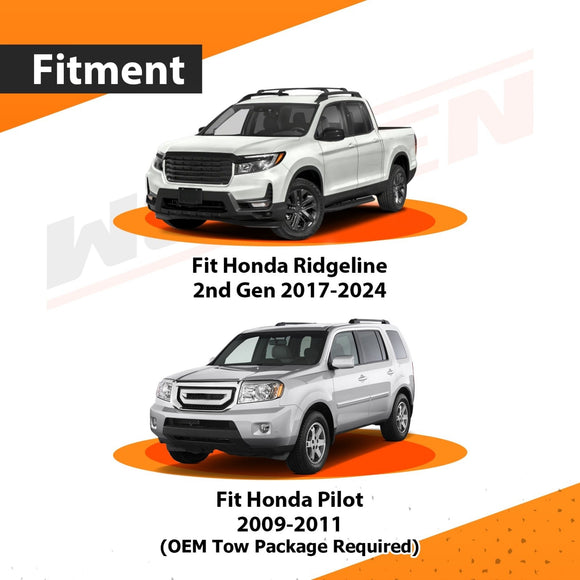 2017 - 2025 2nd Gen Honda Ridgeline Plug & Play 7 - Way RV Blade Trailer Wiring Harness - WeiSen - 70206040