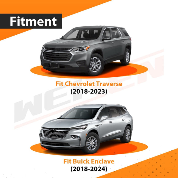 2018 - 2023 Chevrolet Traverse | 2018 - 2024 Buick Enclave Vehicle - Side 4 - Pin Trailer Wiring Harness w/ Plug&Play Connector - WeiSen - 70206073