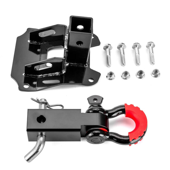 2019 - 2024 Honda Talon 1000R 1000X Heavy - Duty Steel 2" Rear Receiver Hitch & Shackle Hitch Receiver - WeiSen - 80107011+70304017