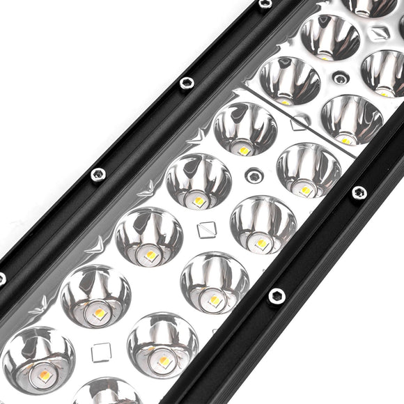 2022 - 2024 RZR Pro R 4 / Pro R Spot Flood Strobe Amber White 32" Dual Row Curved 180w LED Light Bar Kit - WeiSen - 80101029+70202019