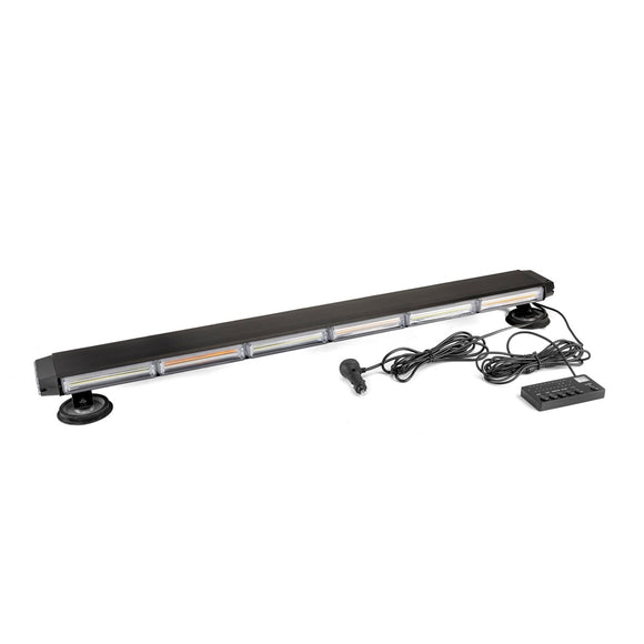 38.5" Roof Top Emergency COB LED Strobe Light Bar Double Side - Amber/White W/ Digital Display Controller for Off - Road Truck SUV Tow Trucks Pickup - WeiSen - 70207010
