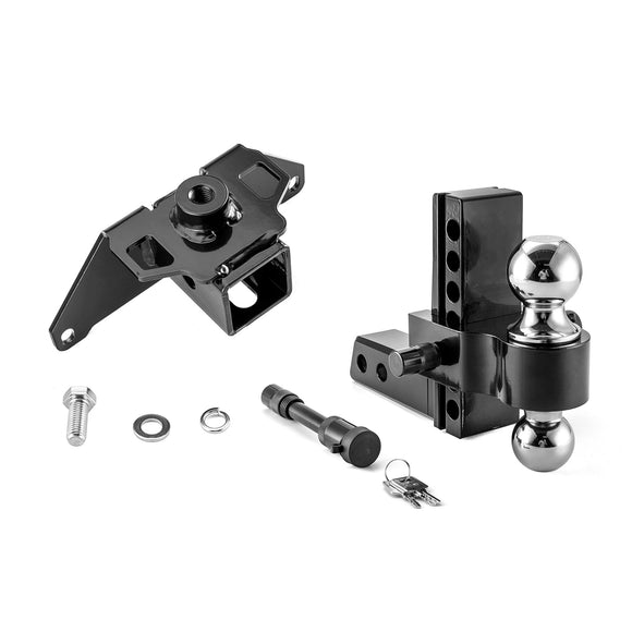 Polaris ATV Sportsman 335 400 500 600 700 Rear Adjustable Trailer Hitch Ball Mount Receiver Kit - WeiSen - 80107018+70304025