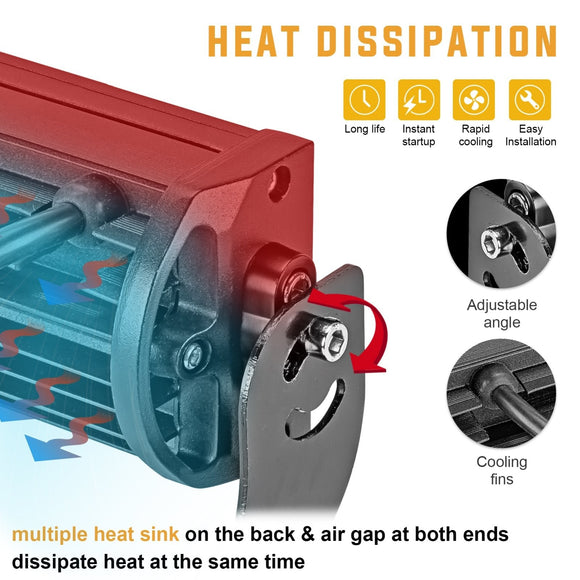 Polaris Ranger 570/900/1000 Full Sizes 52" Curved LED Light Bar kit - WeiSen - ZT043 - L13 - W2