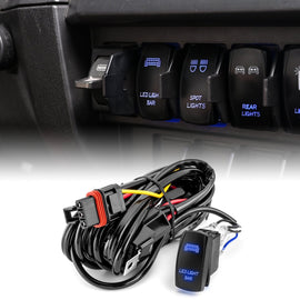 Polaris RZR Ranger General Pulse Busbar Plug N Play LED Light Bar Wire Harness Rocker Switch - WeiSen - 80206007