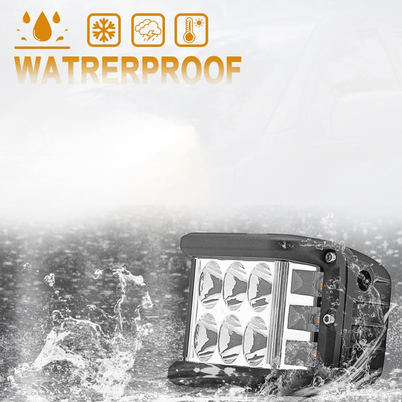 Universal Off - road ATV/UTV/Golf Cart 4" 60W LED Fog Lights Work Light Pods - WeiSen - 70201004