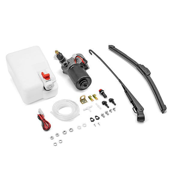 Polaris RZR/Ranger Can - Am Defender/Marverick 12V Electric Windshield Wiper Washer Pump Kit - WeiSen - 80309001