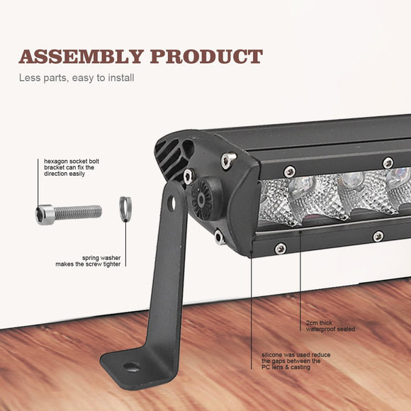 2015 - 2022 Chevrolet Colorado GMC Canyon 31" LED Light Bar Lower Bumper Mount Kit - Weisen - ZT038+LED014+WI001 - A