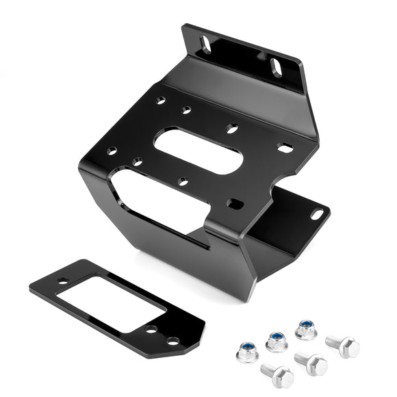 2016 - 2024 Honda Pioneer 1000/1000 - 5 Bumper Winch Mounting Plate Bracket Kit - WeiSen - 80106011