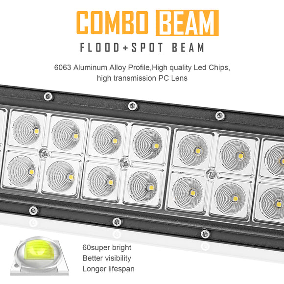 2016 - 2024 Polaris General 1000 Upper Roof 240w Curved 42" LED Light Bar Kit - WeiSen - ZT007 - C+LED009+WI002