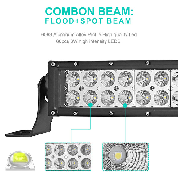 2014 - 2020 Polaris RZR XP 1000 900 32" Curved LED Light Bar Over Roof Brackets Kit - WeiSen - ZT007 - B+LED008+WI002