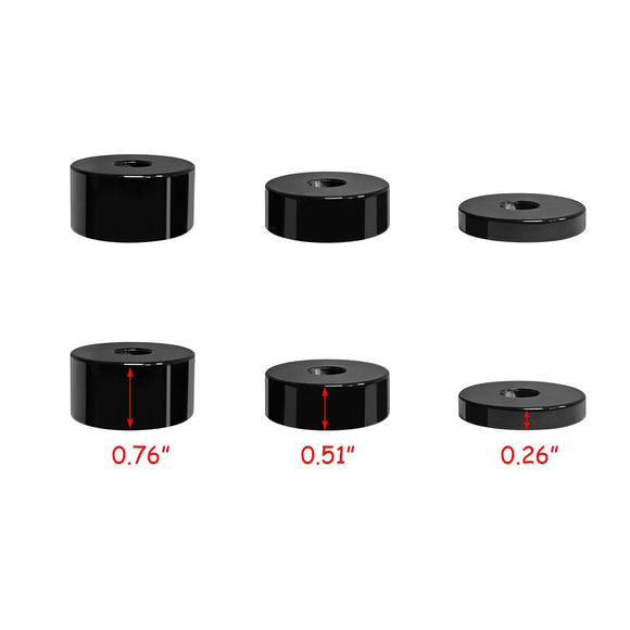 Toyota Tacoma/4Runner/Tundra & Lexus GX Seat Riser Spacers Lift Kit Front & Rear of Seat - WeiSen - 70305008+70305009