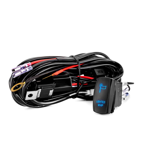 10FT Universal Off Road Whip Light Wiring Harness Kit for UTV ATV Jeep Truck Polaris RZR Maverick X3 Talon KRX YXZ - WeiSen - 80206021