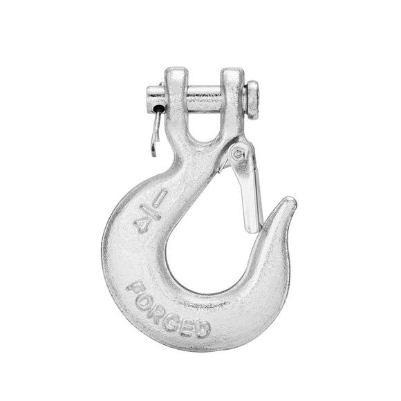 1/4" Grade 70 Steel Winch Clevis Slip Hook w/ Safety Latch for UTV ATV Polaris RZR Can - Am - WeiSen - 80310013