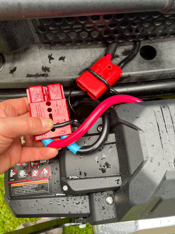 2 - 4 Gauge Battery Quick Connect Winch Trailer Disconnect Wire Plug Recovery Kit - WeiSen - 80310018*2
