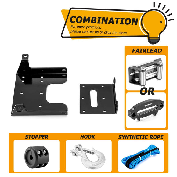 2010 - 2020 Can - Am Commander 800/1000 Winch Mounting Plate Kit - WeiSen - 80106016