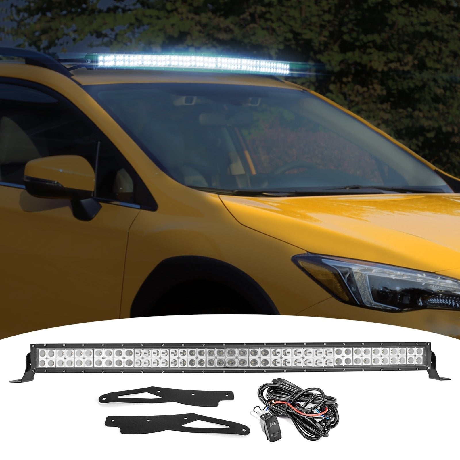 Subaru crosstrek light on sale bar mount