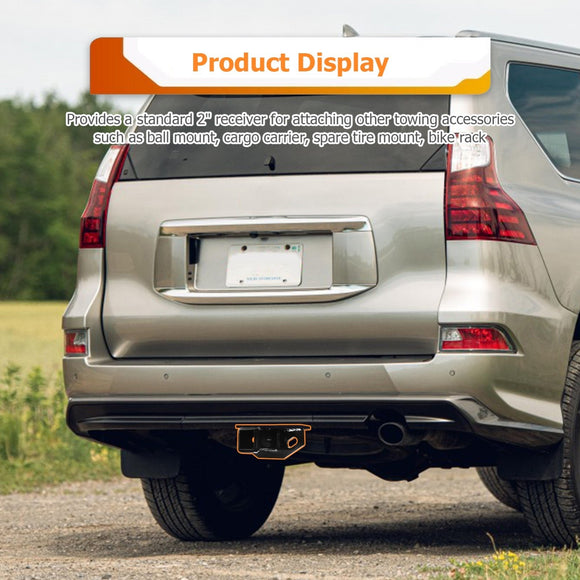 2014+ Lexus GX460 Heavy Duty Steel 5000 LBS Rear Towing Hitch Class 3 Trailer Hitch 2" Receiver - WeiSen - 70108005