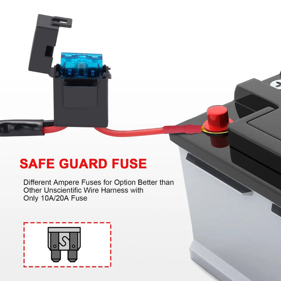 2015 - 2019 Chevrolet Silverado & Sierra 2500HD 3500HD 60W Hood Hinge LED Work Light Kit - WeiSen - 70104033+70201003+70203001