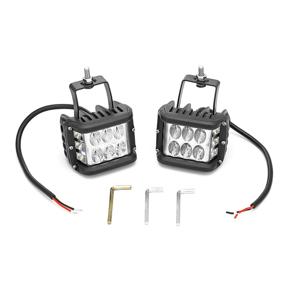 2015 - 2019 Chevrolet Silverado & Sierra 2500HD 3500HD 60W Hood Hinge LED Work Light Kit - WeiSen - 70104033+70201003+70203001