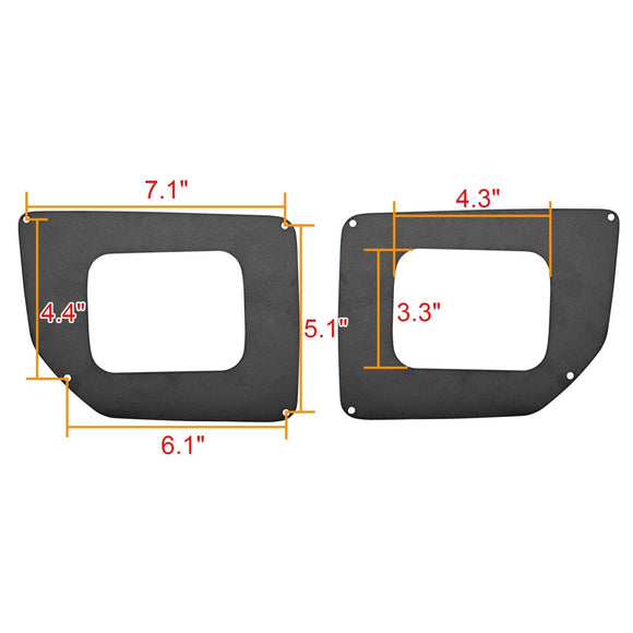 2015 - 2019 GMC Sierra 2500HD 3500HD Front Bumper Fog Light Bracket Mount, Steel - WeiSen - 70102040