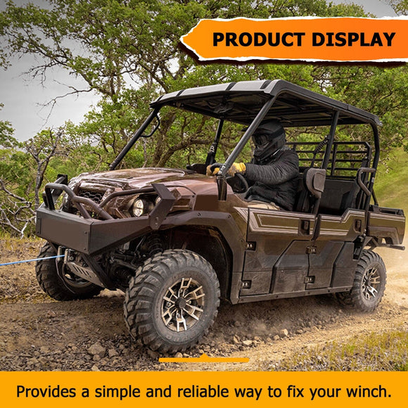 2015 - 2023 Kawasaki Mule PRO FXT DXT FX DX Heavy Duty Steel UTV Winch Mounting Bracket - WeiSen - 80106031