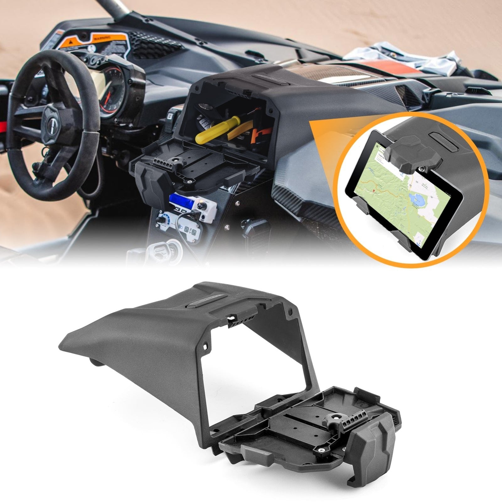 Marsupio Givi Electronic Device Tablet Holder For Can Am Maverick X3 MAX 2017-2022 715002874 E Parts And Accessories - Foto 4