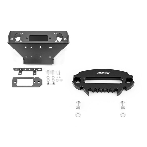 2018 - 2024 Can - am Maverick Sport/ Trail UTV Steel Winch Mounting Bracket - WeiSen - 80106014+80310002