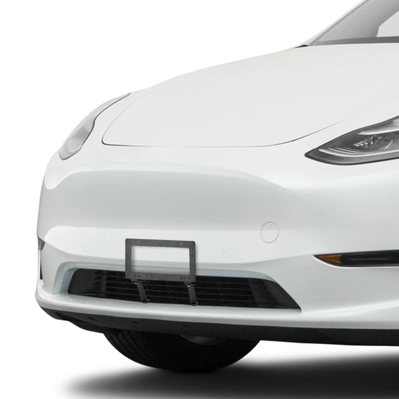 2020 - 2022 Tesla Model Y Front Bumper Lower Grille Licsense Plate Bracket | NO Holes NO Drilling | Quick - Release - WeiSen - 70302012