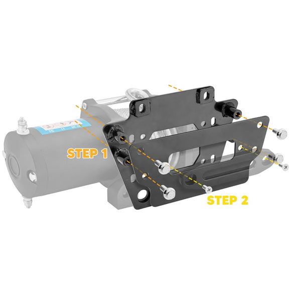 2020 - UP Kawasaki Teryx KRX 1000 KRF1000 UTV Winch Mounting Plate Bracket Kit - WeiSen - 80106008