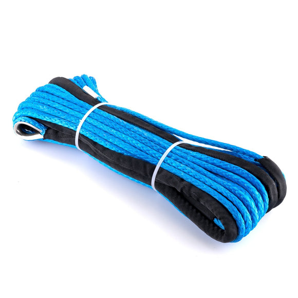 3/8" x 95' 20500LBs Synthetic Winch Line Cable Rope for Off Road Vehicle SUV Truck - WeiSen - 80310011