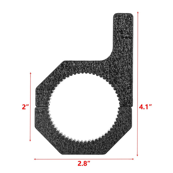 Fit 1/1.5/1.75/2" Round Tube Bar ATV UTV LED Light Bar Clamps Mounting Bracket - WeiSen - ZT027 - A