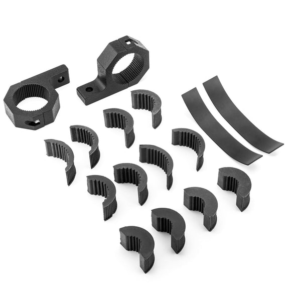 Fit 1/1.5/1.75/2" Round Tube Bar ATV UTV LED Light Bar Clamps Mounting Bracket - WeiSen - ZT027 - A