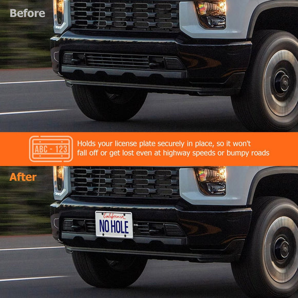 Jeep Grand Cherokee No Drill Bolt - On Aluminum Grille License Plate - WeiSen - 70302019