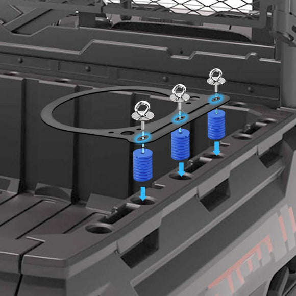 Polaris Ranger XP 570/900/1000 Crew Cargo Bed Bucket Caddy Tie Down Plunger - WeiSen - ZT240