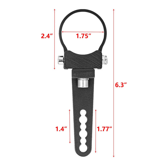 Universal Offroad Truck UTV ATV 1.75" Roll Bar Tube Clamp Light Bar LED Pods Mount Brackets - WeiSen - ZT020 - A