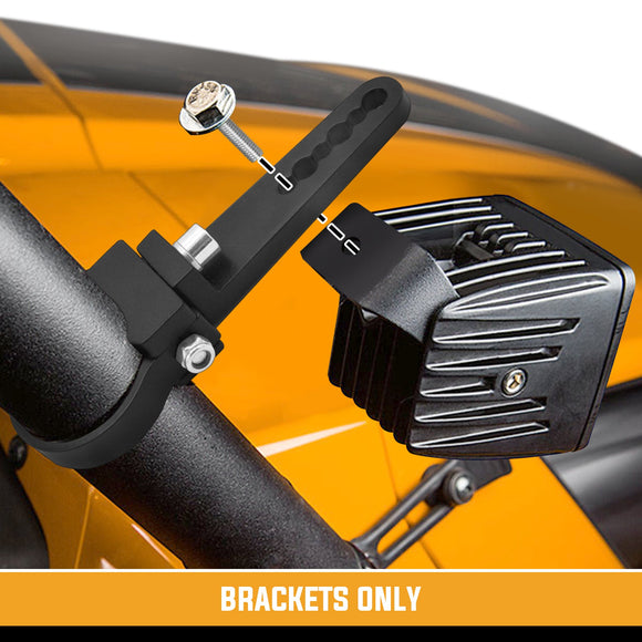 Universal Offroad Truck UTV ATV 1.75" Roll Bar Tube Clamp Light Bar LED Pods Mount Brackets - WeiSen - ZT020 - A