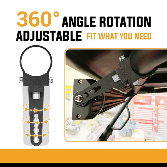 Universal Offroad Truck UTV ATV 1.75" Roll Bar Tube Clamp Light Bar LED Pods Mount Brackets - WeiSen - ZT020 - A