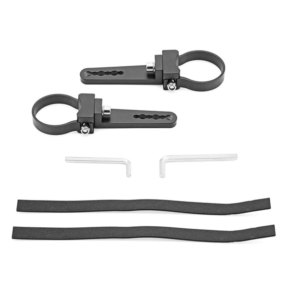 Universal Offroad Truck UTV ATV 2" Roll Bar Tube Clamp Light Bar LED Pods Mount Brackets - WeiSen - ZT020 - B