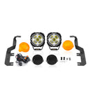 For 2017-2022 Ford F-250 F-350 F-450 F-550 Super Duty Hood Hinge Ditch LED Pod Lights 3.5" – 3-Layer DRL, 6 Modes, DT Harness-9