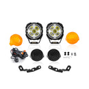 For 2007-2013 Silverado/Sierra 1500 2500 3500 Hood Hinge Ditch LED Pod Lights 3.5" – 3-Layer DRL, 6 Modes, DT Harness-9