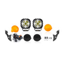 2023-2026 Ford F-250/F-350 Hood Hinge Ditch LED Pod Lights 3.5" – 3-Layer DRL, 6 Modes, DT Harness-9