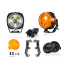 For 2022-2026 Chevy Silverado 1500 GMC Sierra 1500 Hood Hinge Ditch LED Pod Lights 3.5" – 3-Layer DRL, 6 Modes, DT Harness-9