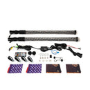 2Pcs 3FT Fat RGB Whip Lights with Top Strobe | Chasing Turn Signal Brake Reverse Light | Fit UTVs, ATVs, SUVs, RVs, Trailers, Golf Carts, Trucks-10