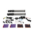 2Pcs 2FT Fat RGB Whip Lights with Top Strobe | Chasing Turn Signal Brake Reverse Light | Fit UTVs, ATVs, SUVs, RVs, Trailers, Golf Carts, Trucks-10