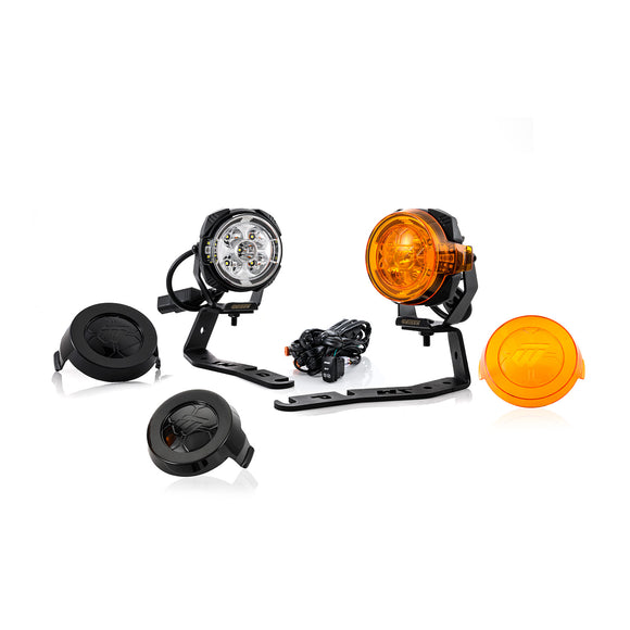 For 2016-2023 Toyota Tacoma Hood Hinge Ditch LED Pod Lights 3.5" – 3-Layer DRL, 6 Modes, DT Harness