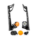 For 2007-2017 Jeep Wrangler JK A-Pillar LED Pod Lights 3.5" – 3-Layer DRL, 6 Modes, DT Harness-10